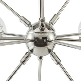 Paige 12-Light Silver Chandelier Oversized Globe Bulbs Pendant Ceiling Light by Olliix-INK+IVY
