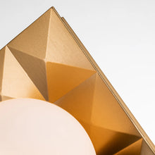 Deco 1 Light Bath Bar in Laquered Gold Wall Sconce Wall Lamp Home Decor by Lucas McKearn