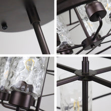 Ironclad Pendant Chandelier Drum Style 5-Light Country Farmhouse 23" Wide Ceiling Light by Chloe