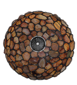 16" Wide Agata Tiffany Pendant and Table Lamp Shade by Meyda