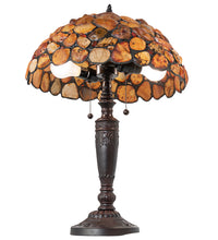 23" High Agata Tiffany Table Lamp Bedside Nightstand Reading Desk Table Light by Meyda