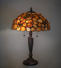 23" High Agata Tiffany Table Lamp Bedside Nightstand Reading Desk Table Light by Meyda