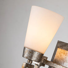 Lemuria 2 Light Bath Bar in Silver Leaf Wall Sconce Wall Lamp Home Decor by Lucas McKearn