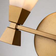 Bowtie 2 Light Bath Bar in Laquered Gold Wall Sconce Wall Lamp Home Decor by Lucas McKearn