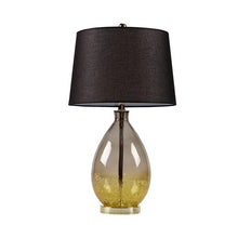 Cortina Ombre Glass Gold Table Lamp, Set of 2,  Bedside Nightstand Reading Desk Table Light by Olliix-510 Design