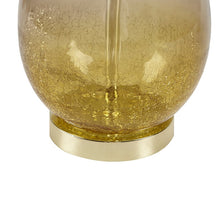 Cortina Ombre Glass Gold Table Lamp, Set of 2,  Bedside Nightstand Reading Desk Table Light by Olliix-510 Design