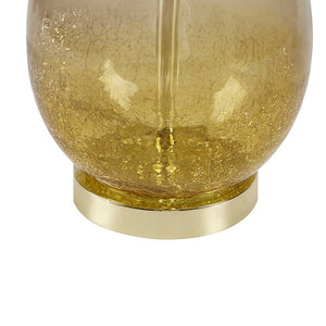 Cortina Ombre Glass Gold Table Lamp, Set of 2,  Bedside Nightstand Reading Desk Table Light by Olliix-510 Design