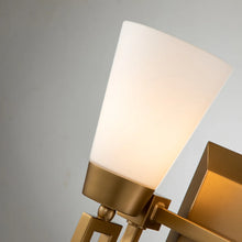 Lemuria 2 Light Bath Bar in Laquered Gold Wall Sconce Wall Lamp Home Decor by Lucas McKearn