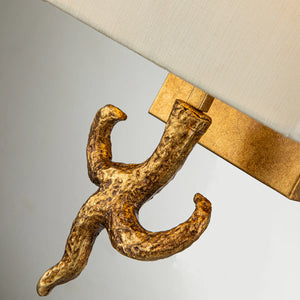 Branche Sconce in Gold Leaf Wall Lamp Home Decor by Lucas McKearn