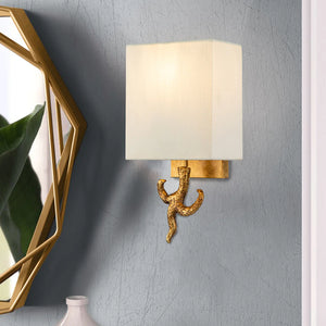 Branche Sconce in Gold Leaf Wall Lamp Home Decor by Lucas McKearn