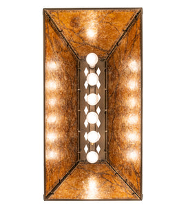 Custom 33" Long Whispering Pines Oblong Pendant Ceiling Light by Meyda