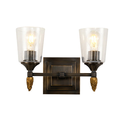 Vetiver 2 Light Bath Bar Wall Sconce Wall Lamp Home Decor by Lucas McKearn