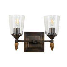 Vetiver 2 Light Bath Bar Wall Sconce Wall Lamp Home Decor by Lucas McKearn