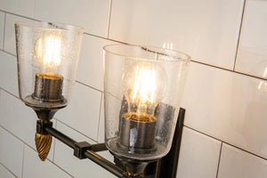 Vetiver 2 Light Bath Bar Wall Sconce Wall Lamp Home Decor by Lucas McKearn