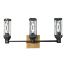 Abbey 3-Light Bath Bar – Weathered Zinc & Antique Brass Wall Sconce Wall Lamp Home Decor by Lucas McKearn