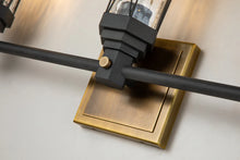 Abbey 3-Light Bath Bar – Weathered Zinc & Antique Brass Wall Sconce Wall Lamp Home Decor by Lucas McKearn