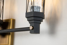 Abbey 3-Light Bath Bar – Weathered Zinc & Antique Brass Wall Sconce Wall Lamp Home Decor by Lucas McKearn