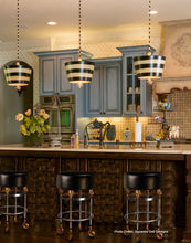 South Beach Pendant Hand Painted Whimsical Design Ceiling Light by Lucas McKearn