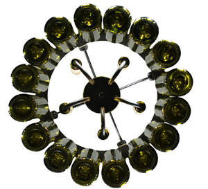 Custom 19"W Tuscan Vineyard Villa 16 Wine Bottle Pendant Ceiling Light by Meyda